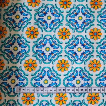 Preview: Canvas - Retro Tiles von Stenzo | Meterware